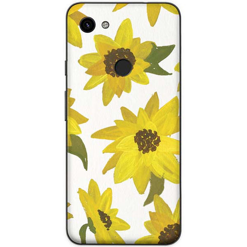 Cat Coq Sunflower Acrylic Google Pixel 3a Skin